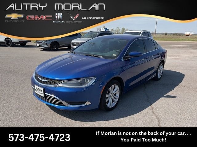 2016 Chrysler 200 Limited in Blue — front three-quarter view