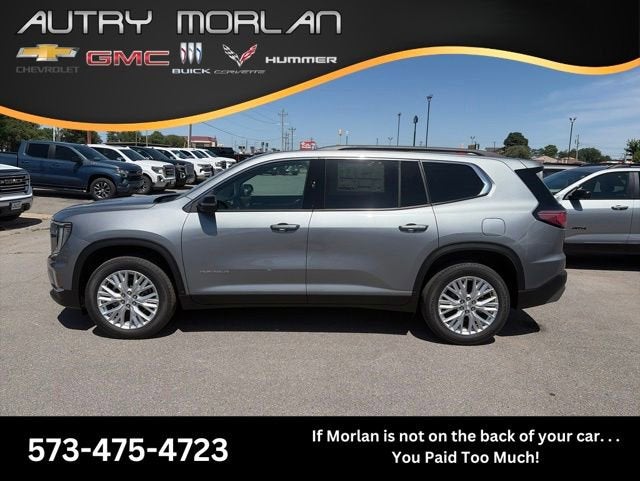 2026 GMC Acadia Elevation in Sterling Metallic — front three-quarter view