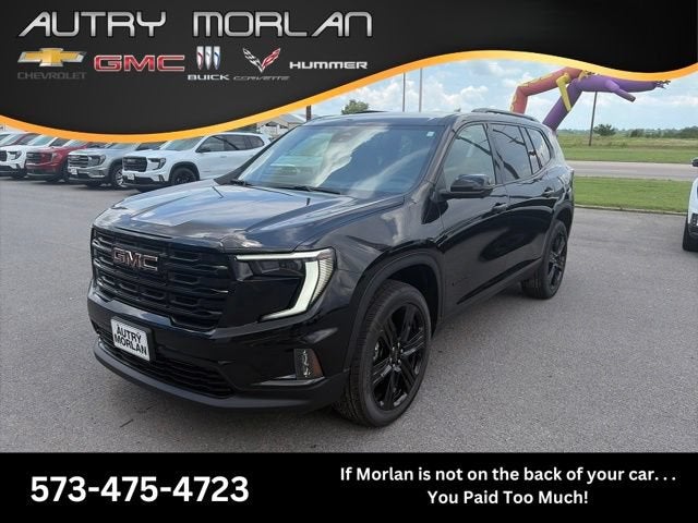 2026 GMC Acadia Elevation in Ebony Twilight Metallic — front three-quarter view