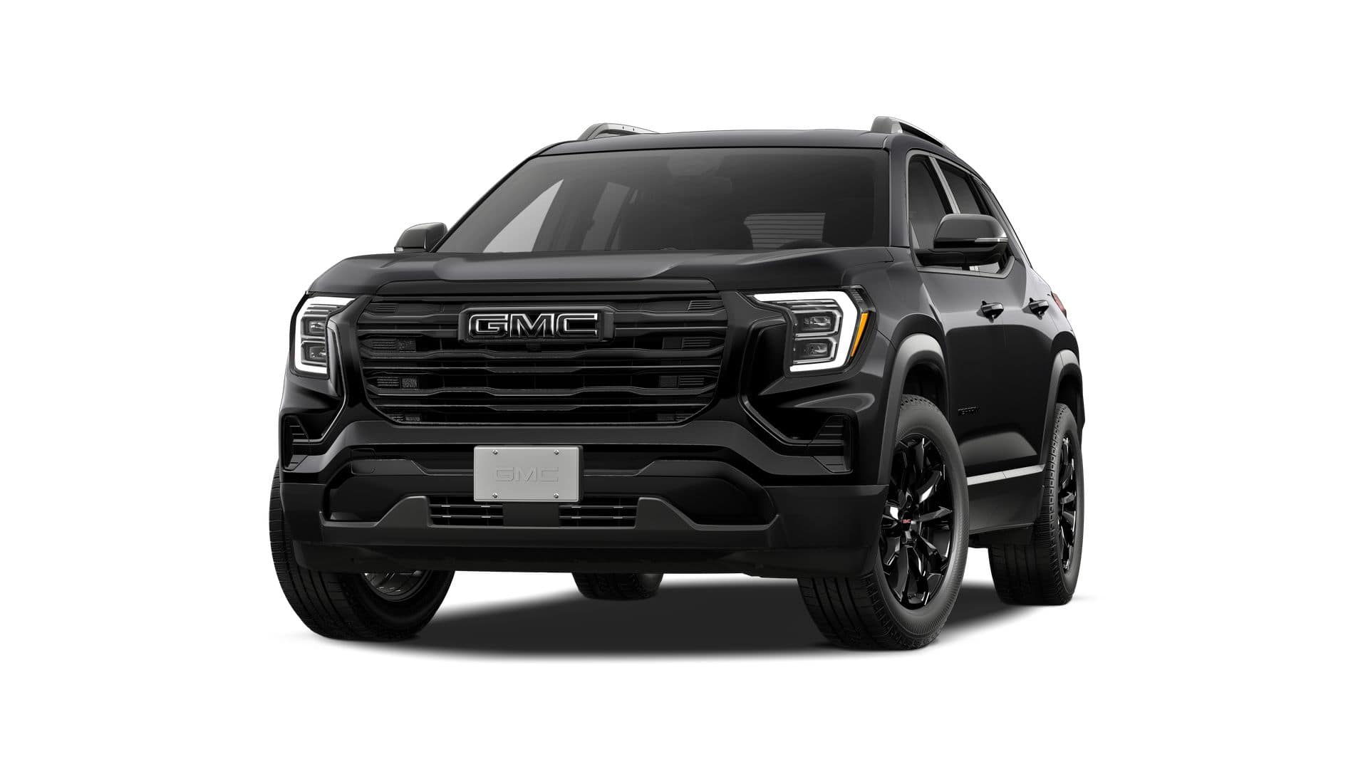 2027 GMC Terrain FWD Elevation in Ebony Twilight Metallic — front three-quarter view