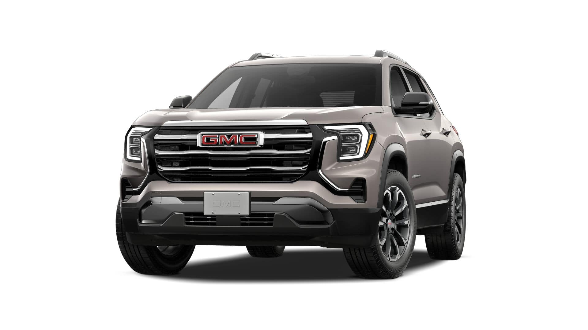 2027 GMC Terrain AWD Elevation in Riverstone Metallic — front three-quarter view