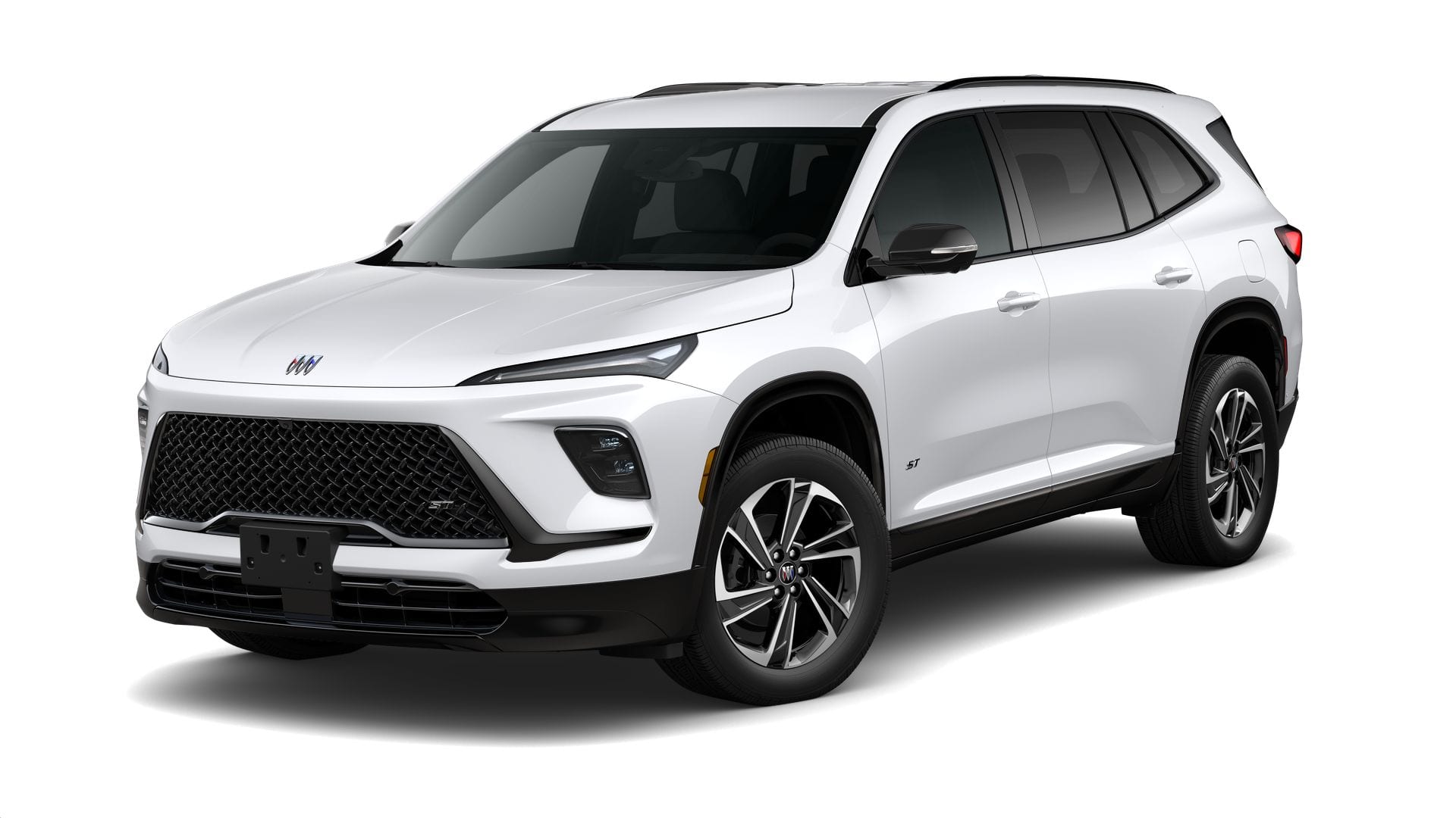 2026 Buick Enclave Sport Touring in Summit White — front three-quarter view