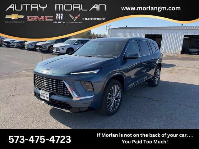 2026 Buick Enclave Avenir in Ocean Blue Metallic — front three-quarter view