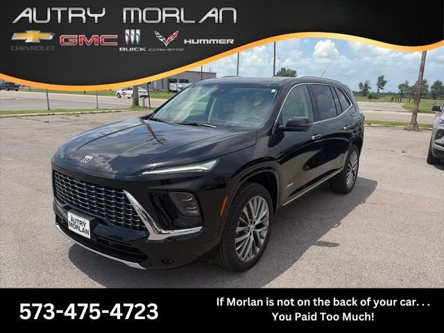 2026 Buick Enclave Avenir in Ebony Twilight Metallic — front three-quarter view