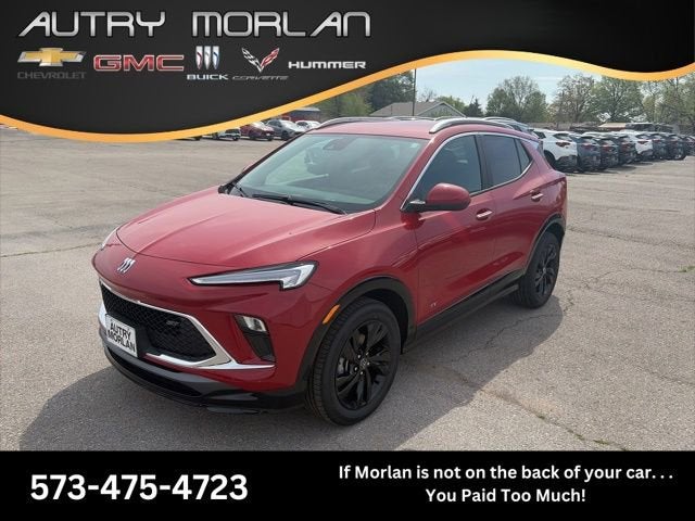 2026 Buick Encore GX Sport Touring in Brilliant Red — front three-quarter view