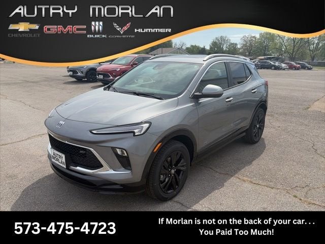 2026 Buick Encore GX Sport Touring in Moonstone Gray Metallic — front three-quarter view