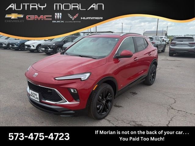 2026 Buick Encore GX Sport Touring in Brilliant Red — front three-quarter view