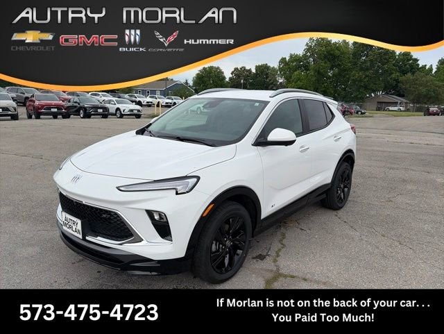 2026 Buick Encore GX Sport Touring in Summit White — front three-quarter view