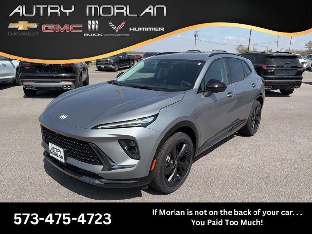 2026 Buick Envision Sport Touring in Moonstone Gray Metallic — front three-quarter view
