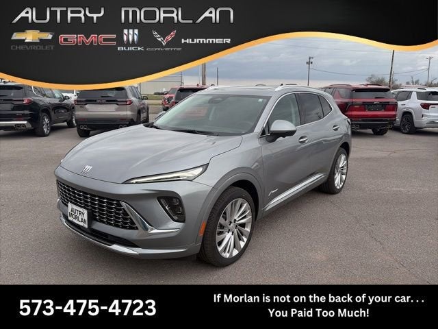 2026 Buick Envision Avenir in Moonstone Gray Metallic — front three-quarter view